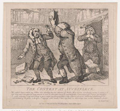 De Wedstrijd bij Auckinleck Pittoreske Schoonheden van Boswell, Deel Twee, 10 juni 1786 door Thomas Rowlandson