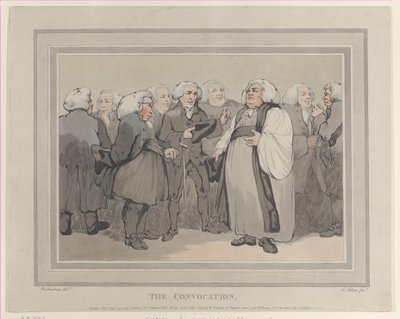 De convocatie, september 1785 door Thomas Rowlandson