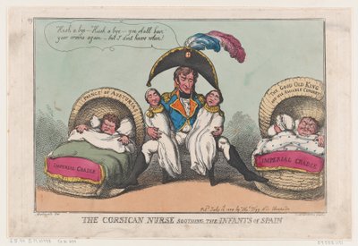 De Corsicaanse verpleegster die de kinderen van Spanje kalmeert door Thomas Rowlandson