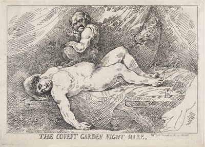 De Covent Garden Nachtmerrie door Thomas Rowlandson