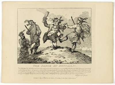 De dans van de Dun-Can, uit Boswells Tour of the Hebrides door Thomas Rowlandson