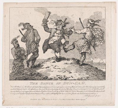 De dans op Dun-Can Picturesque Beauties of Boswell, Part the Second, 15 mei 1786 door Thomas Rowlandson