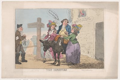 Het vertrek, 29 april 1784 door Thomas Rowlandson