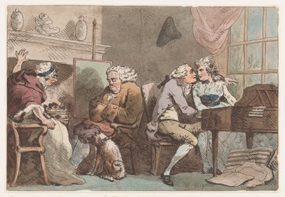 De ontdekking, 15 juni 1796 door Thomas Rowlandson