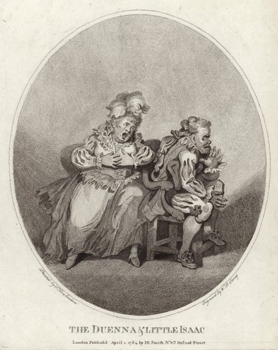 De Duenna en Kleine Isaac door Thomas Rowlandson