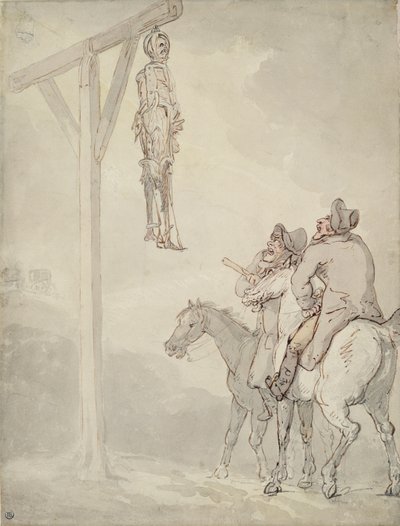 De galg door Thomas Rowlandson