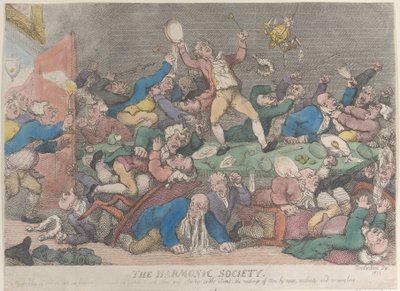 De Harmonie Maatschappij, [1810], heruitgegeven 1811 door Thomas Rowlandson