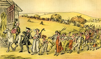 Het oogstfeest door Thomas Rowlandson