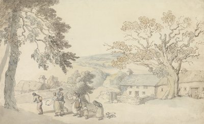 De Oogsters door Thomas Rowlandson