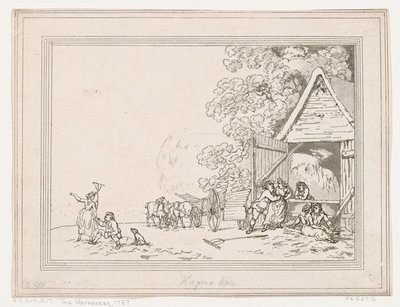 De Hooimakers, 1787 door Thomas Rowlandson