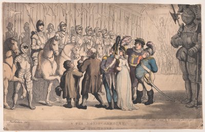 De Wapenrusting van het Paard in de Toren door Thomas Rowlandson