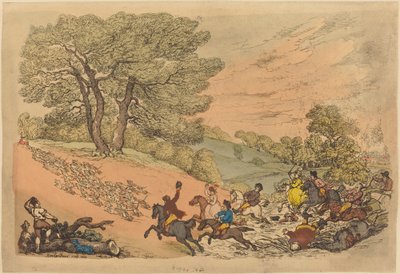 De jacht door Thomas Rowlandson