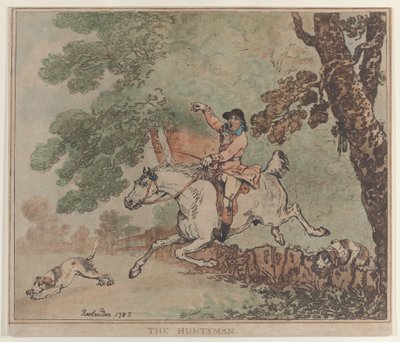 De jager door Thomas Rowlandson