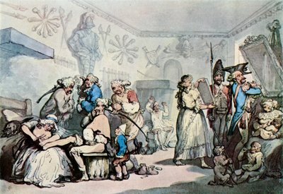 Het Interieur van een Franse Kazerne, 1787, 1929 door Thomas Rowlandson