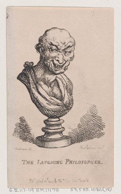 De lachende filosoof, 1808 door Thomas Rowlandson