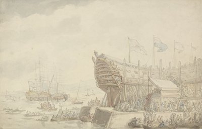 De Te Water Lating van H.M.S. 