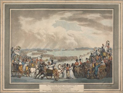 De vrijwilligers van The Light House in Londen en Westminster door Thomas Rowlandson