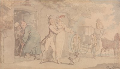 Het mausoleum door Thomas Rowlandson