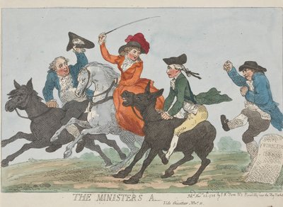 De kont van de minister – Zie Gazetteer – 11 november door Thomas Rowlandson