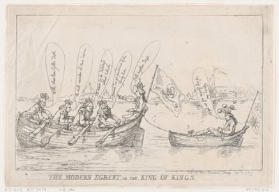 De Moderne Egbert, of De Koning der Koningen, 8 januari 1789 door Thomas Rowlandson
