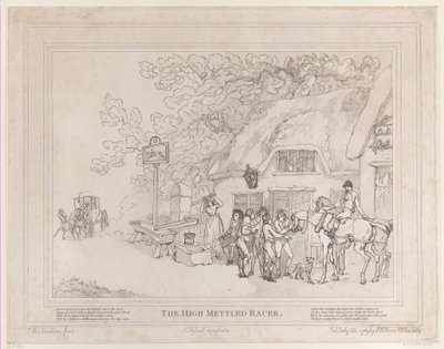 Het Postpaard uit Het Leven van een Renpaard, of De Hoogmoedige Renner door Thomas Rowlandson