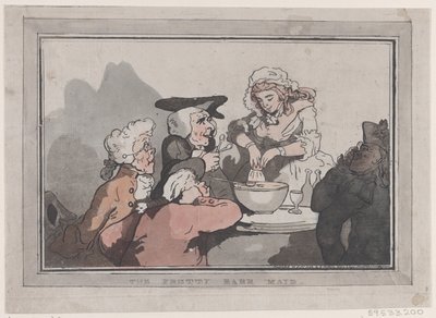 De mooie barmeid, 20 oktober 1786 door Thomas Rowlandson