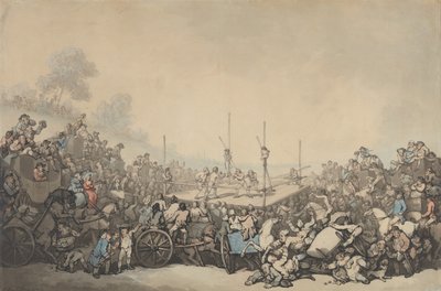 Het bokswedstrijd door Thomas Rowlandson