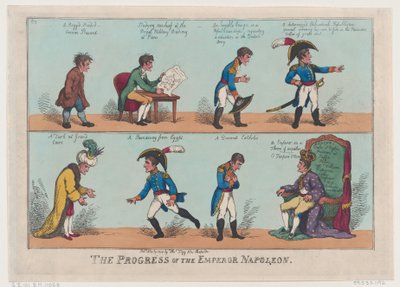 De vooruitgang van keizer Napoleon, 19 november 1808 door Thomas Rowlandson