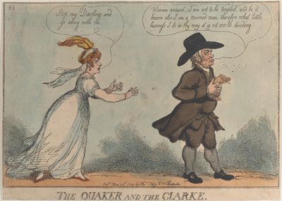 De Quaker en de Clarke, 24 mei 1809 door Thomas Rowlandson