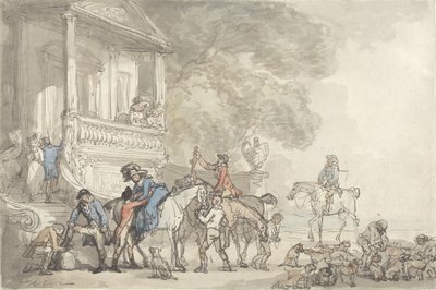 De Terugkeer van de Jacht door Thomas Rowlandson