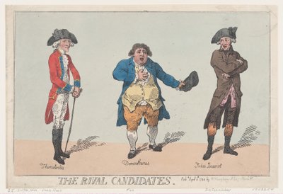 De Rivaliserende Kandidaten, 8 april 1784 door Thomas Rowlandson