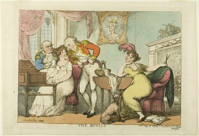 De rivalen door Thomas Rowlandson