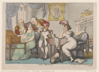 De Rivalen, 14 juli 1807 door Thomas Rowlandson