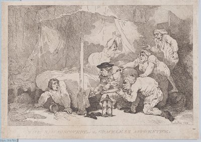 De trieste ontdekking van de genadeloze leerling, 30 november 1785 door Thomas Rowlandson