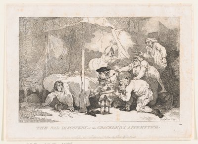 De trieste ontdekking van de genadeloze leerling, 30 november 1785 door Thomas Rowlandson