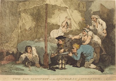De trieste ontdekking, of De gewetenloze leerling door Thomas Rowlandson