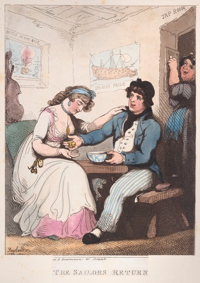 De Terugkeer van de Zeeman, 10 oktober 1799 door Thomas Rowlandson
