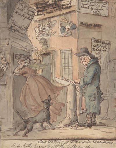 De zaagsteller door Thomas Rowlandson
