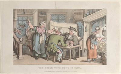 De Schreeuw, met Nieuws van Olivia, uit De Pastoor van Wakefield, 1 mei 1817 door Thomas Rowlandson