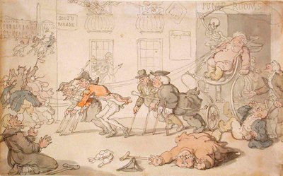 Het toneel van de dood door Thomas Rowlandson