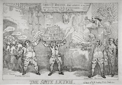 De Staatsveiling door Thomas Rowlandson