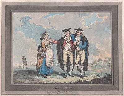 De Studenten, 1 januari 1793 door Thomas Rowlandson