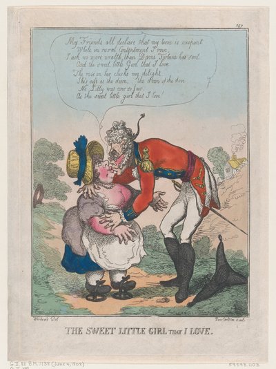 Het Lieve Kleine Meisje Dat Ik Liefheb door Thomas Rowlandson