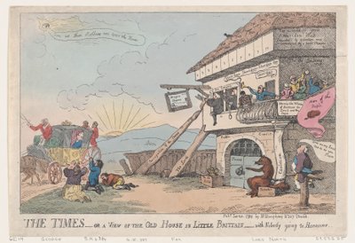 De Tijden - Of Een Uitzicht Op Het Oude Huis In Little Brittain - Met Niemand Die Gaat door Thomas Rowlandson