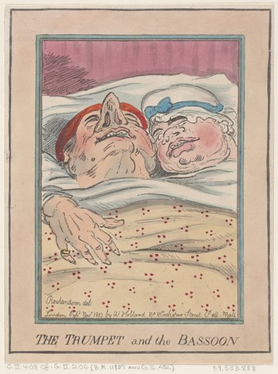 De trompet en de fagot, november 1803 door Thomas Rowlandson