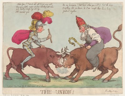 De Unie, 1 januari 1801 door Thomas Rowlandson