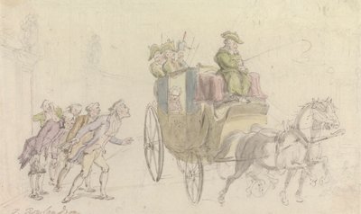 De dominee van Wakefield: Aanwezigheid bij een edelman door Thomas Rowlandson