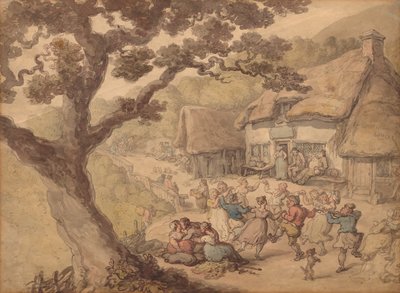 De dorpsdans door Thomas Rowlandson