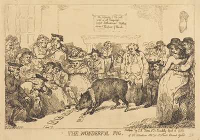 Het prachtige varken door Thomas Rowlandson