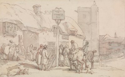 De Woolpack Inn door Thomas Rowlandson